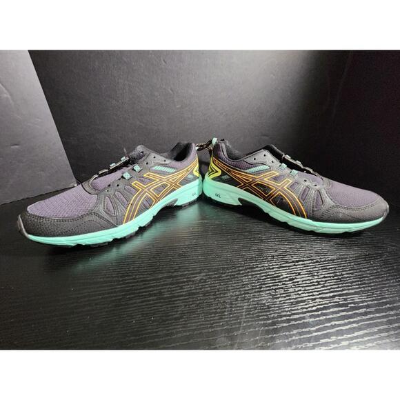 ASICS GEL-Venture 7 Black/Orange Pop Women's Running Shoes Size 8 Excellent‎ - Picture 6 of 8